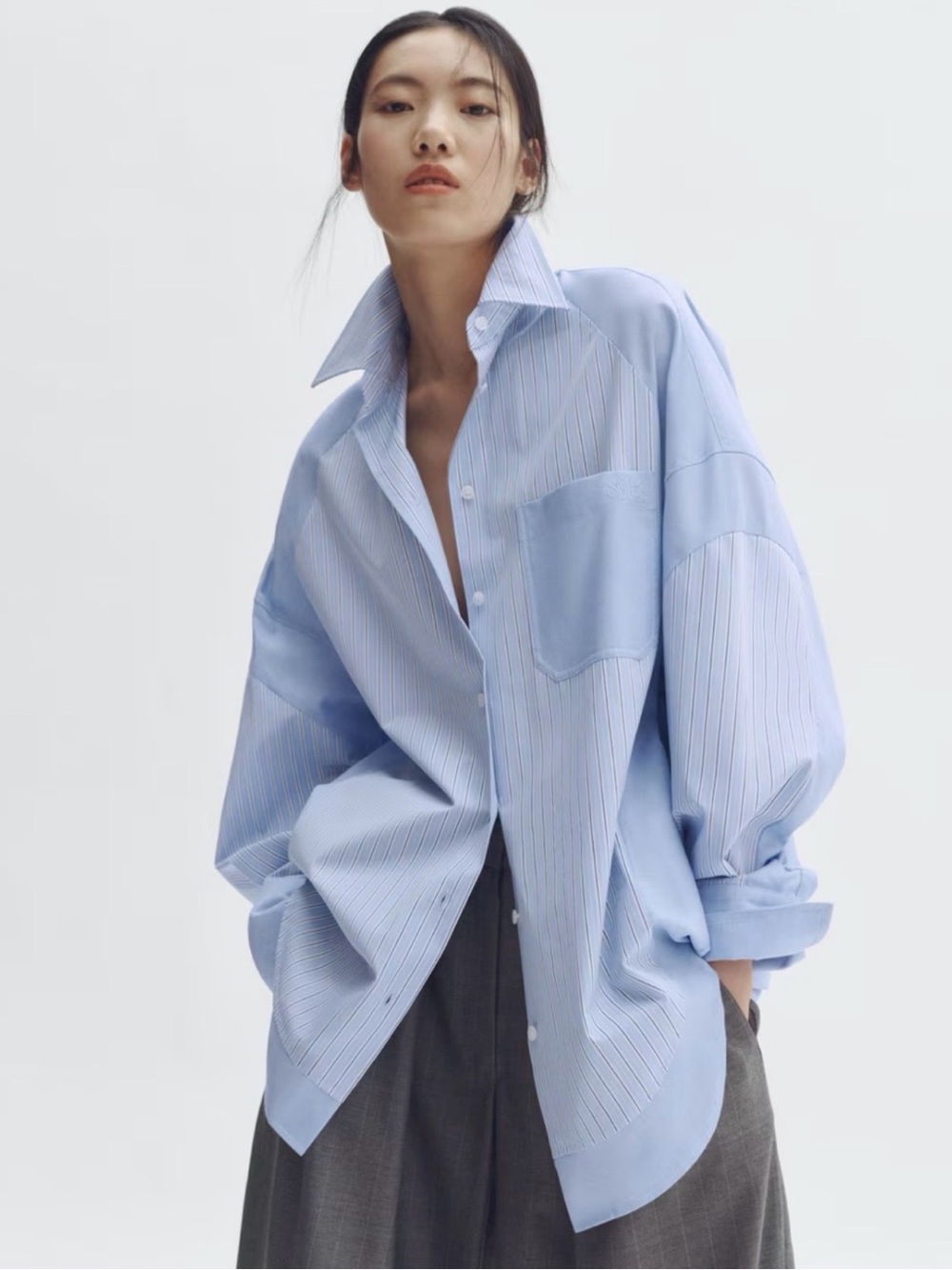 Stella Mcartney x H&M oversized poplin shirt